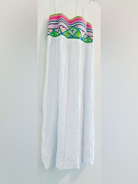 ❤️ New Bohemian Resort Cruise Style White Dress